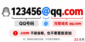 QQ邮箱地址末尾需要加.com吗