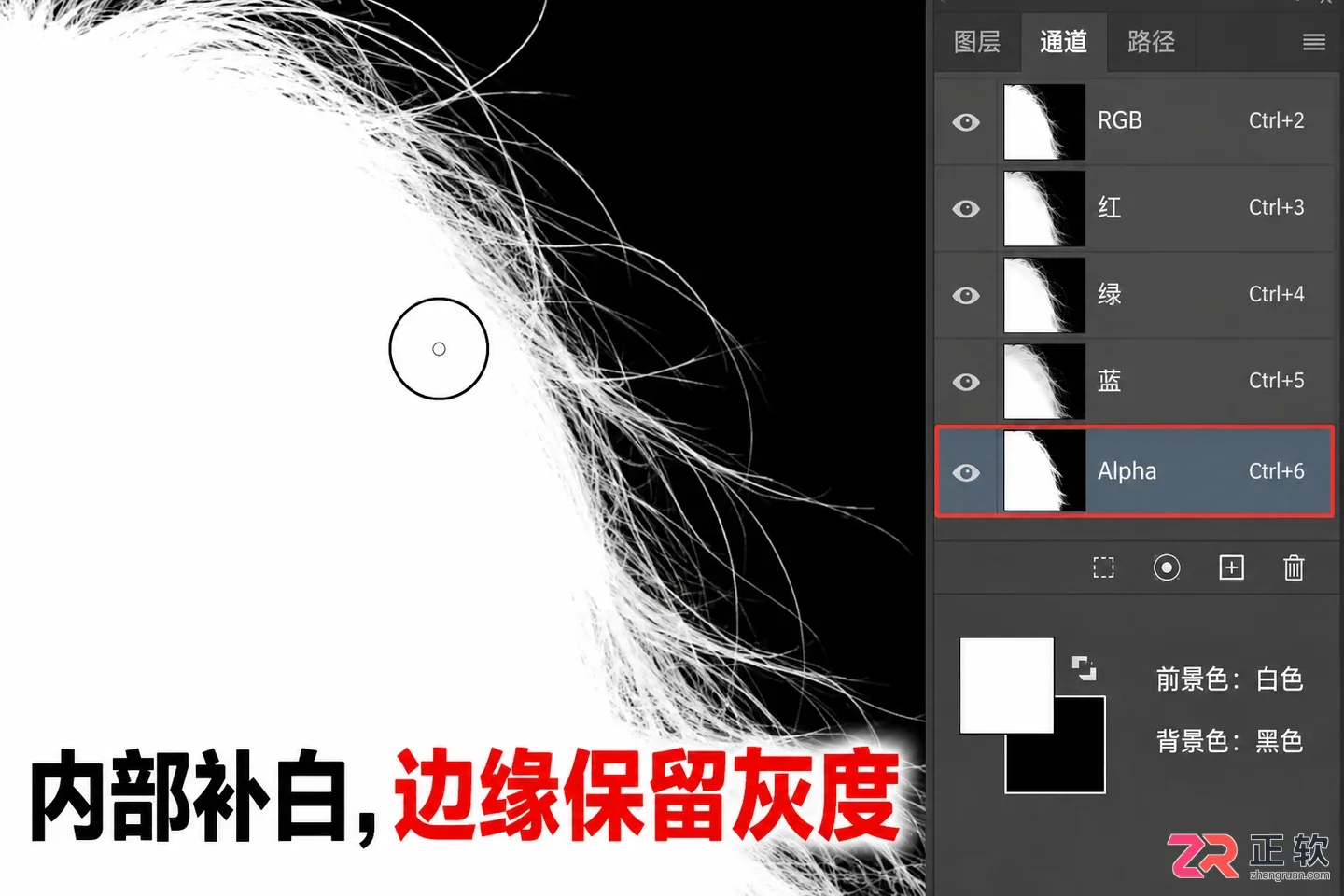 Photoshop怎么用通道抠取复杂背景的人像
