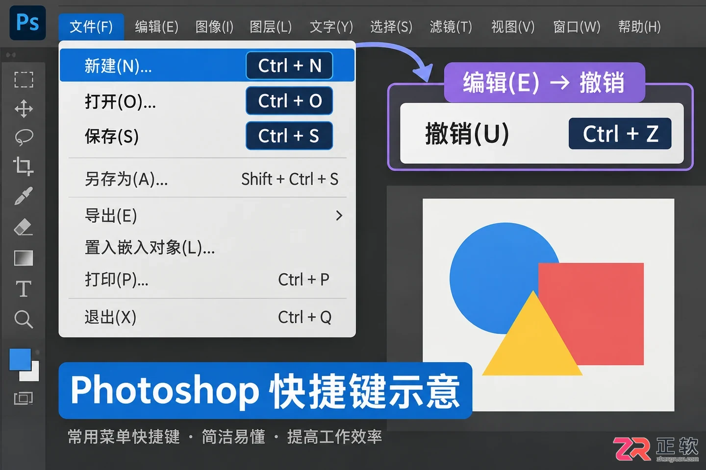 PS快捷键命令一览表有哪些