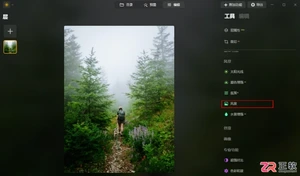 Luminar Neo调整树叶颜色与添加耶稣光教程