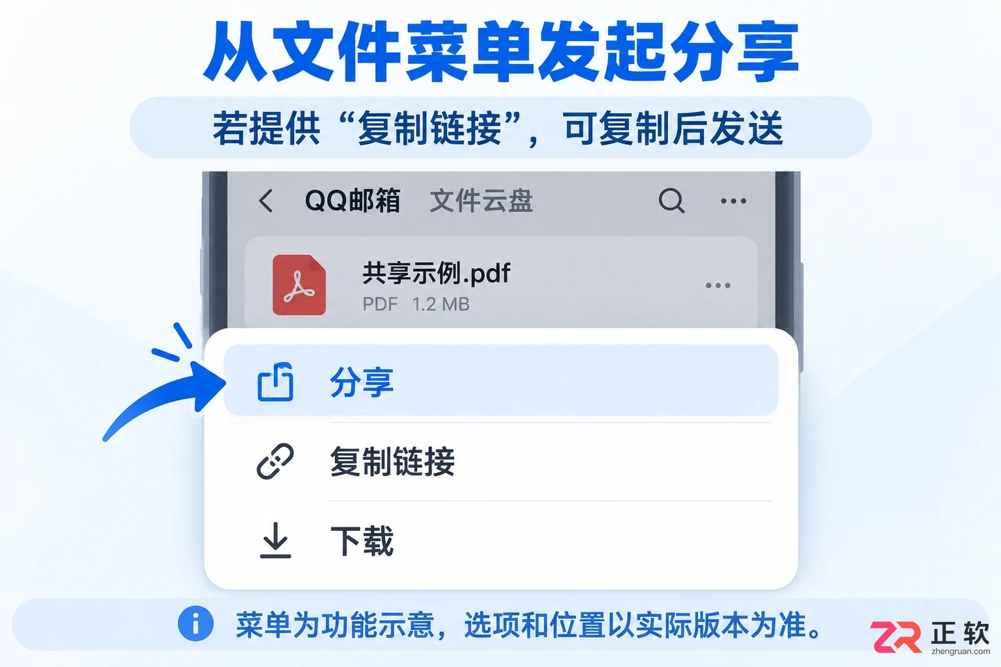 QQ邮箱云盘文件共享怎么操作