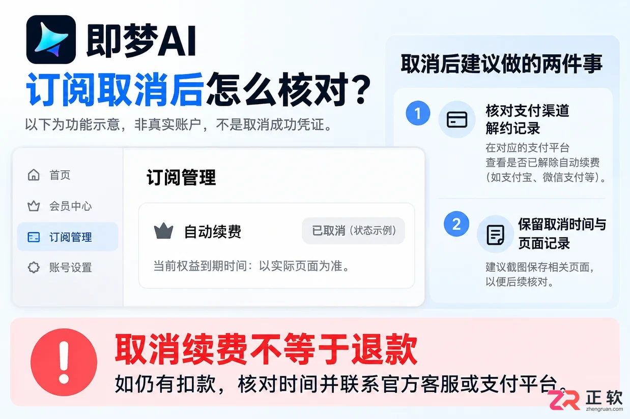 即梦AI怎么取消自动续费？