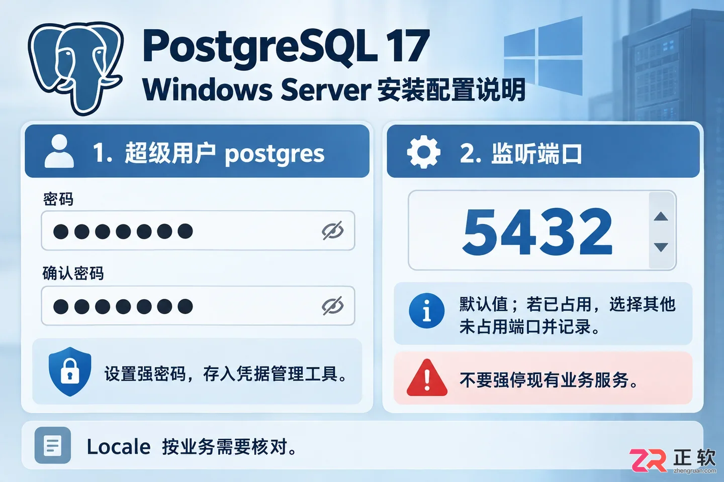 windows server 安装 postgresql