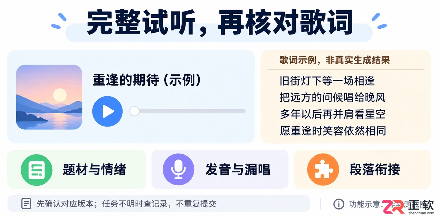 音述AI如何用一句话描述直接生成完整歌曲