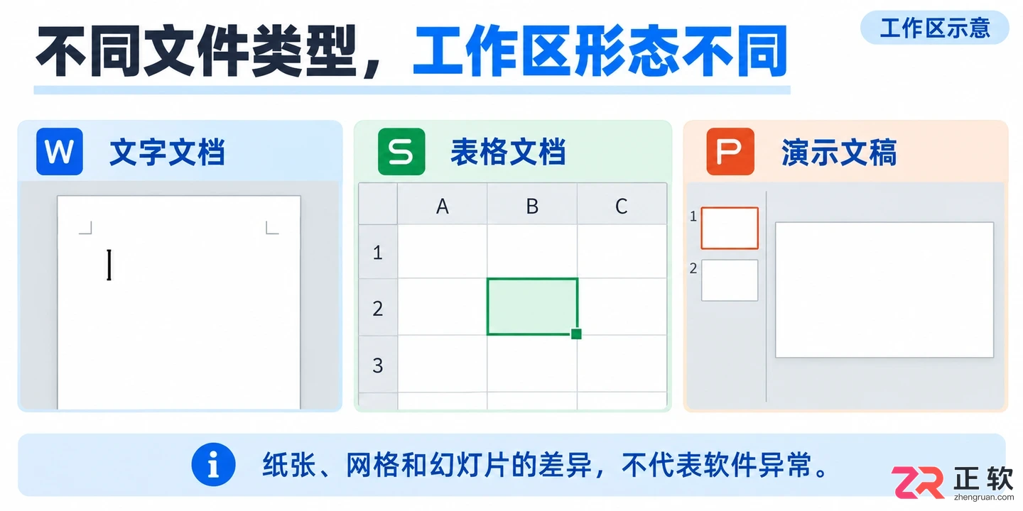 WPS office打开后什么样界面布局与功能说明