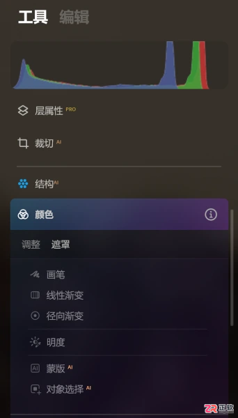 Luminar Neo人像精修：AI快速去除腿毛与更改发色教程