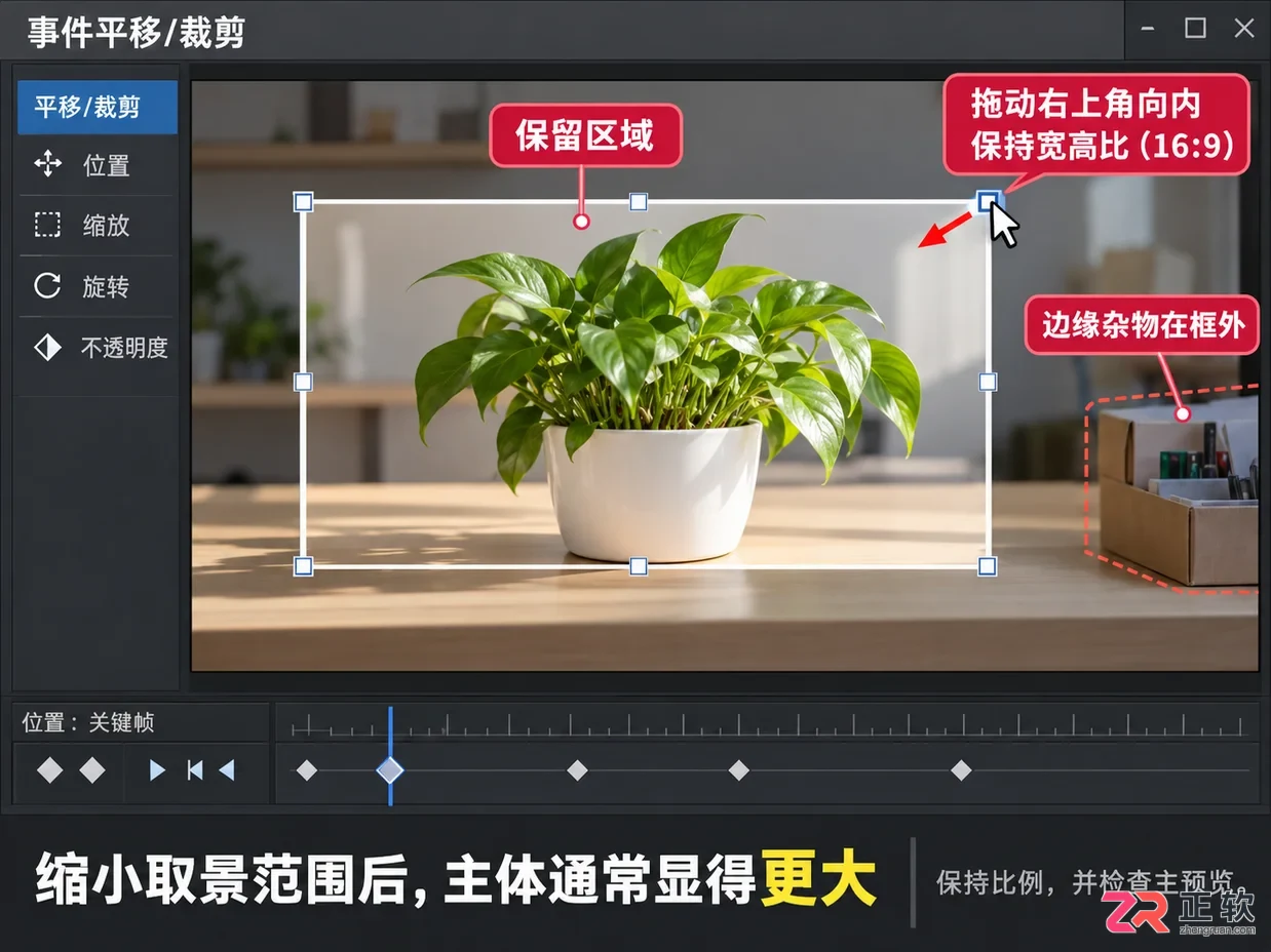vegas怎么遮盖多余画面 裁剪与蒙版技巧