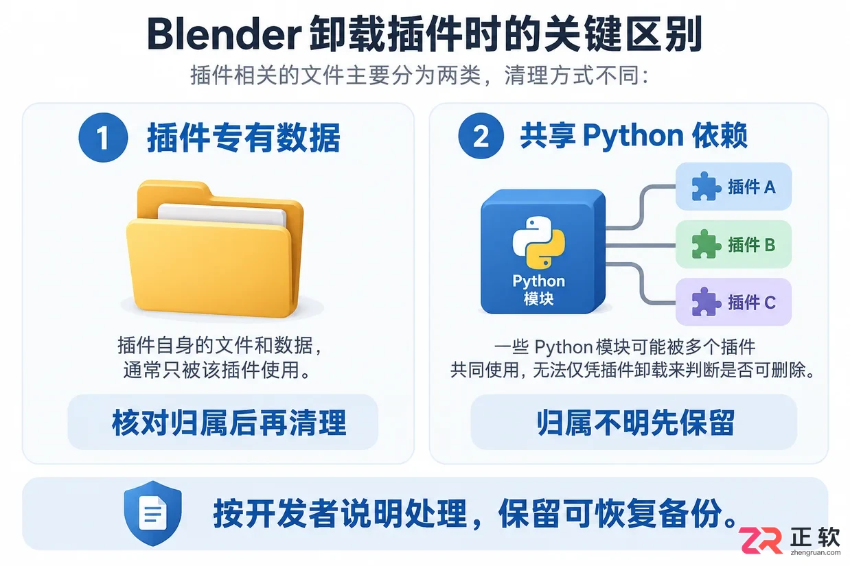 blender怎么删除插件和库文件完整卸载教程