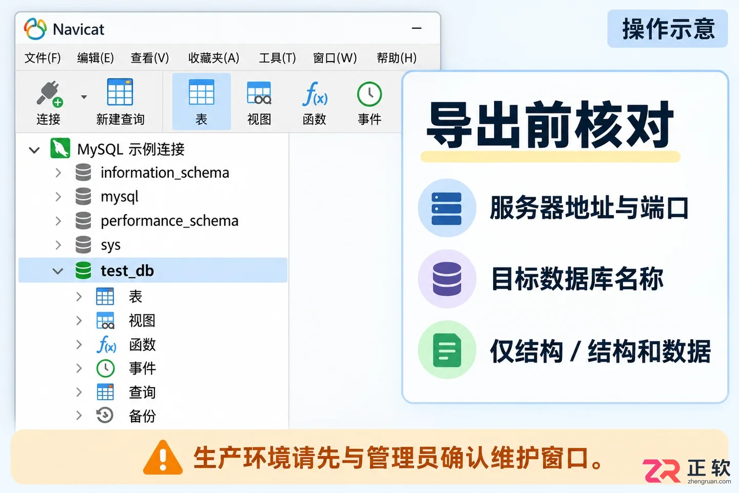 navicat怎么导出数据库 备份文件步骤