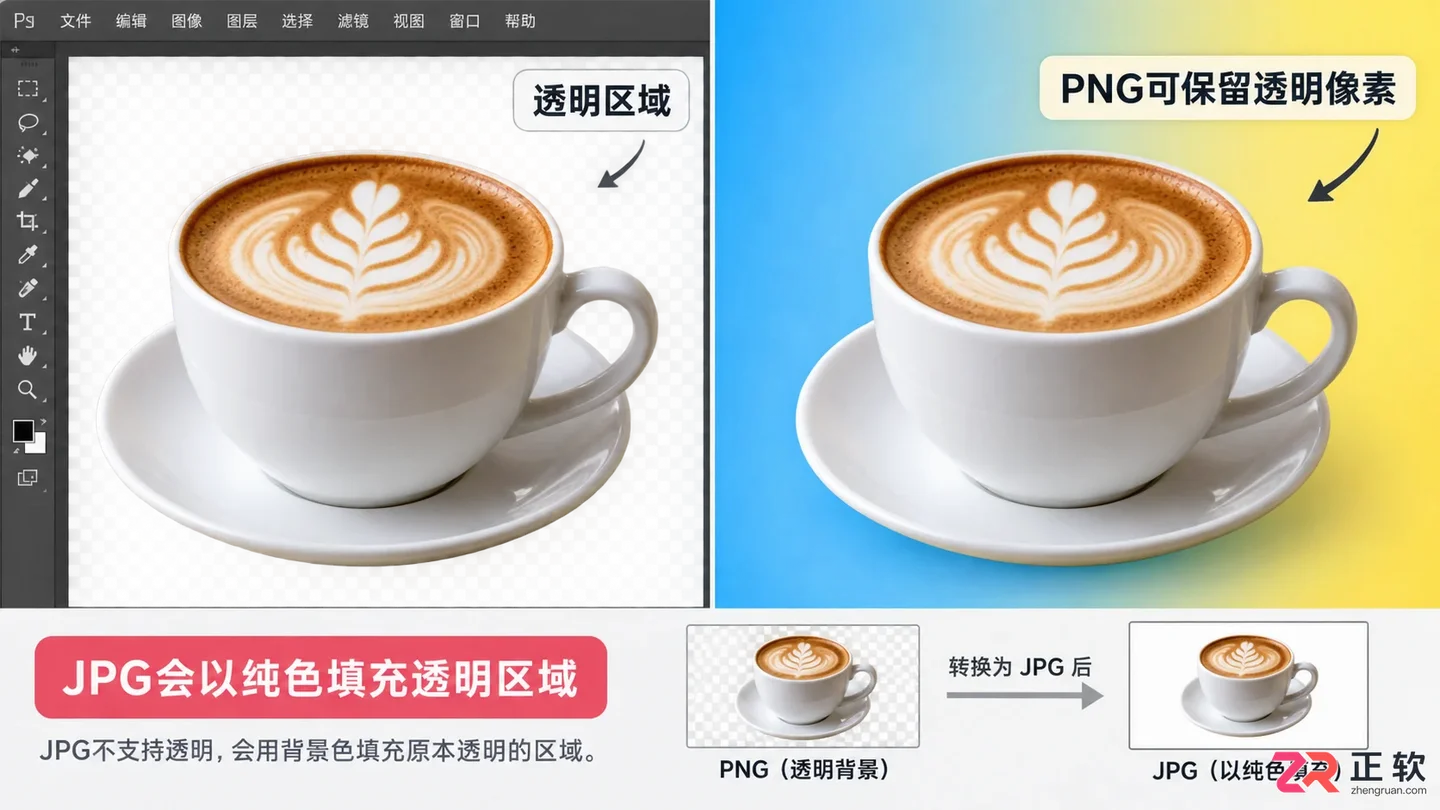 Photoshop抠图后的格式叫什么？透明背景图片怎么保存为PNG