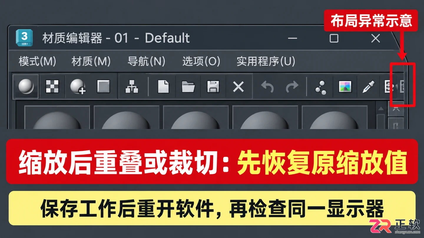3DMax材质贴图浏览器字体怎么调大