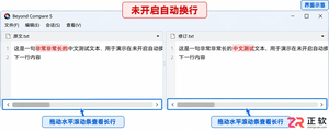 beyond compare怎么自动换行