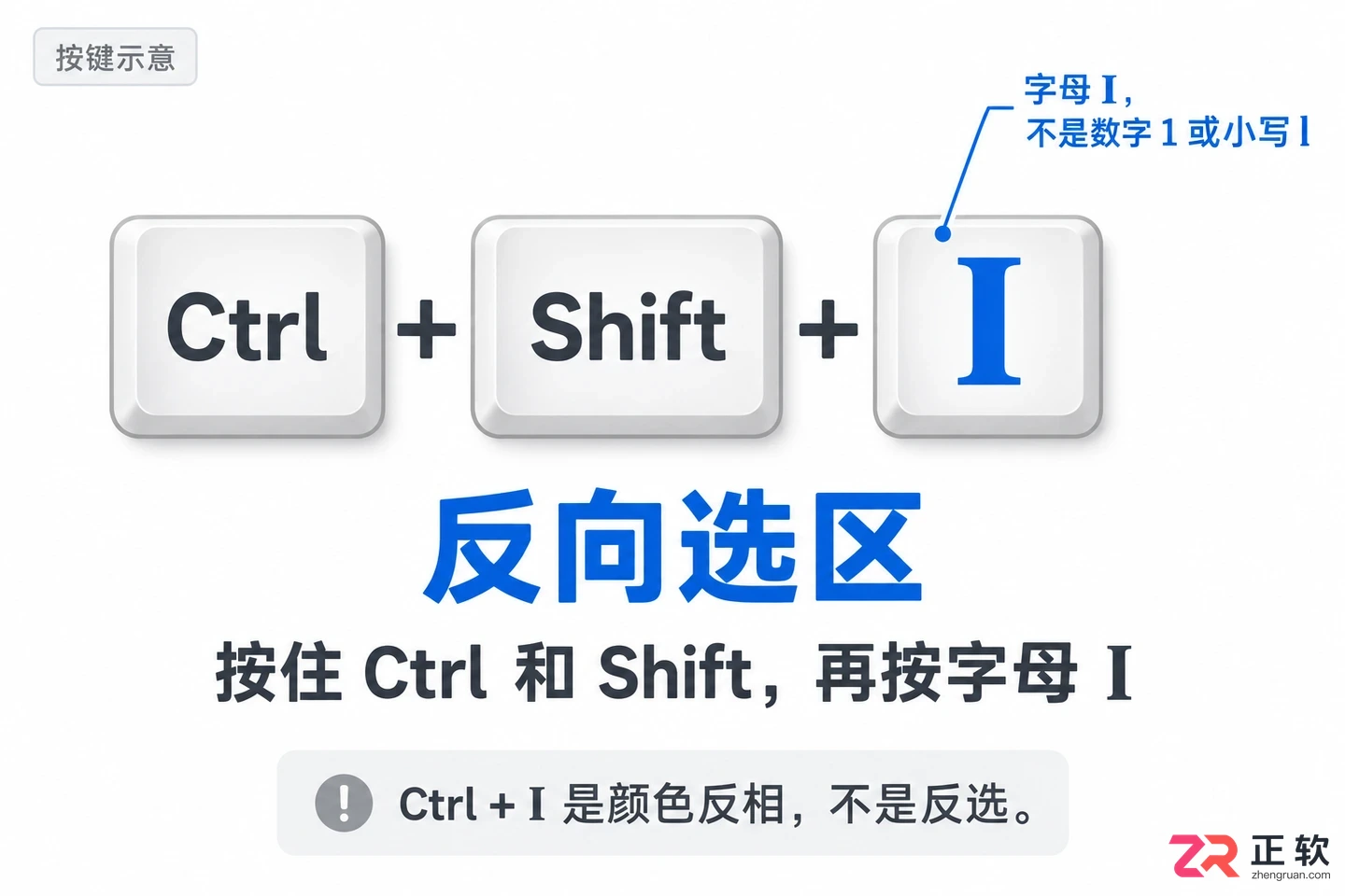PS反选快捷键不管用怎么办