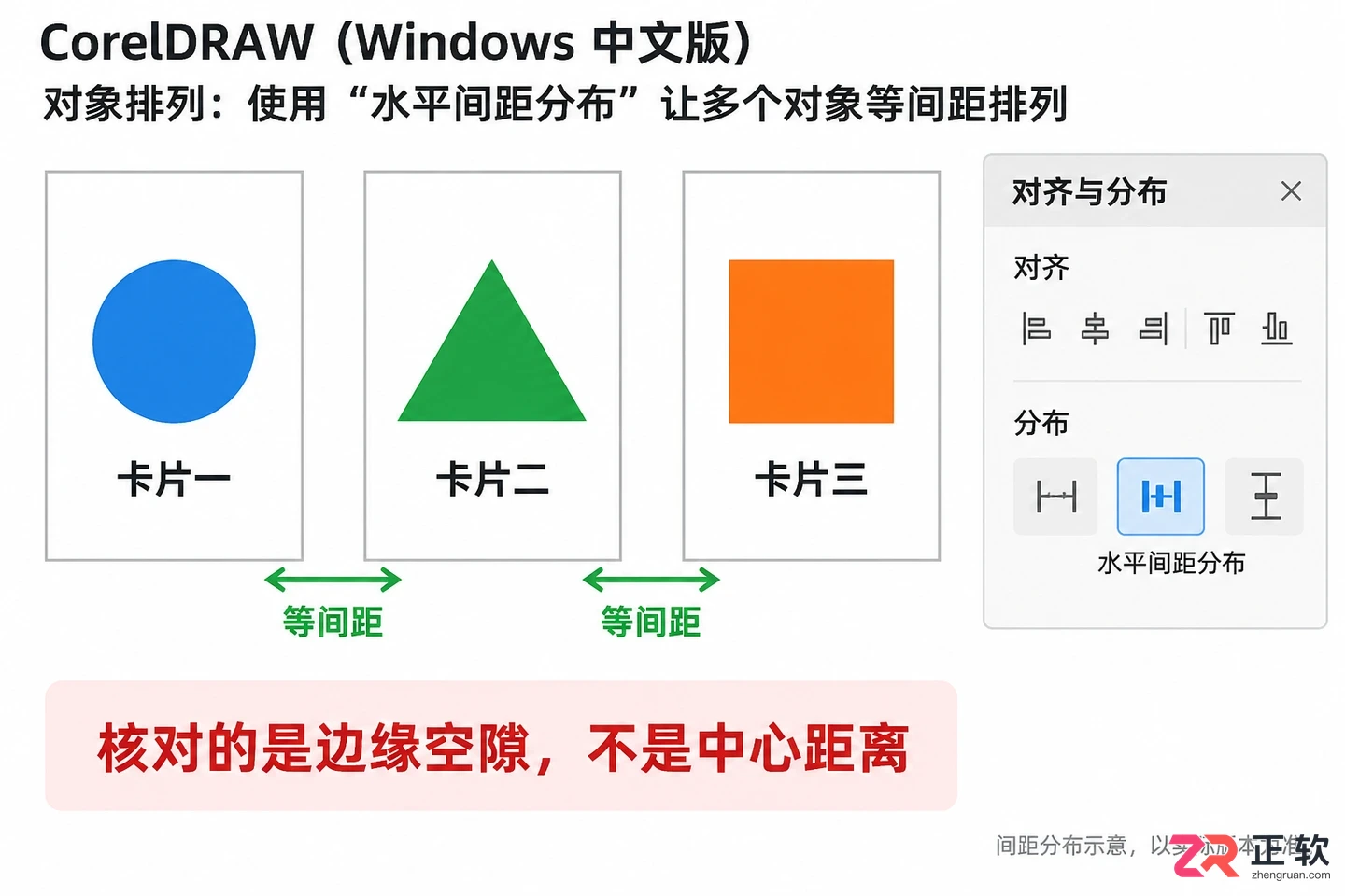 coreldraw怎么对齐 多个对象排列技巧