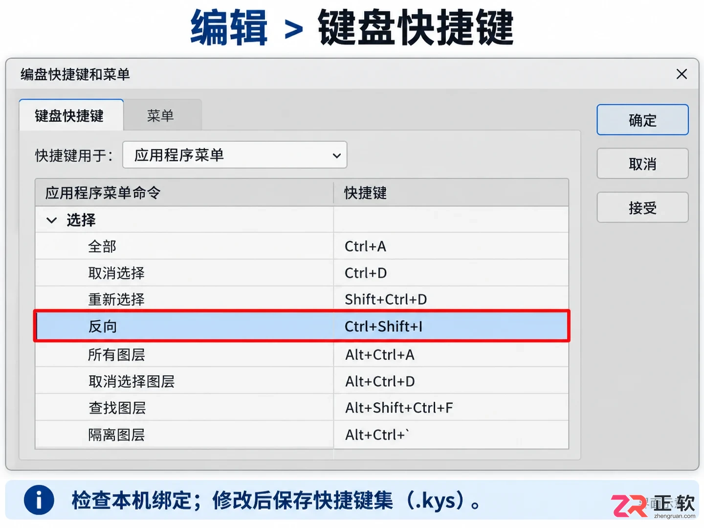 PS反选快捷键没反应怎么办