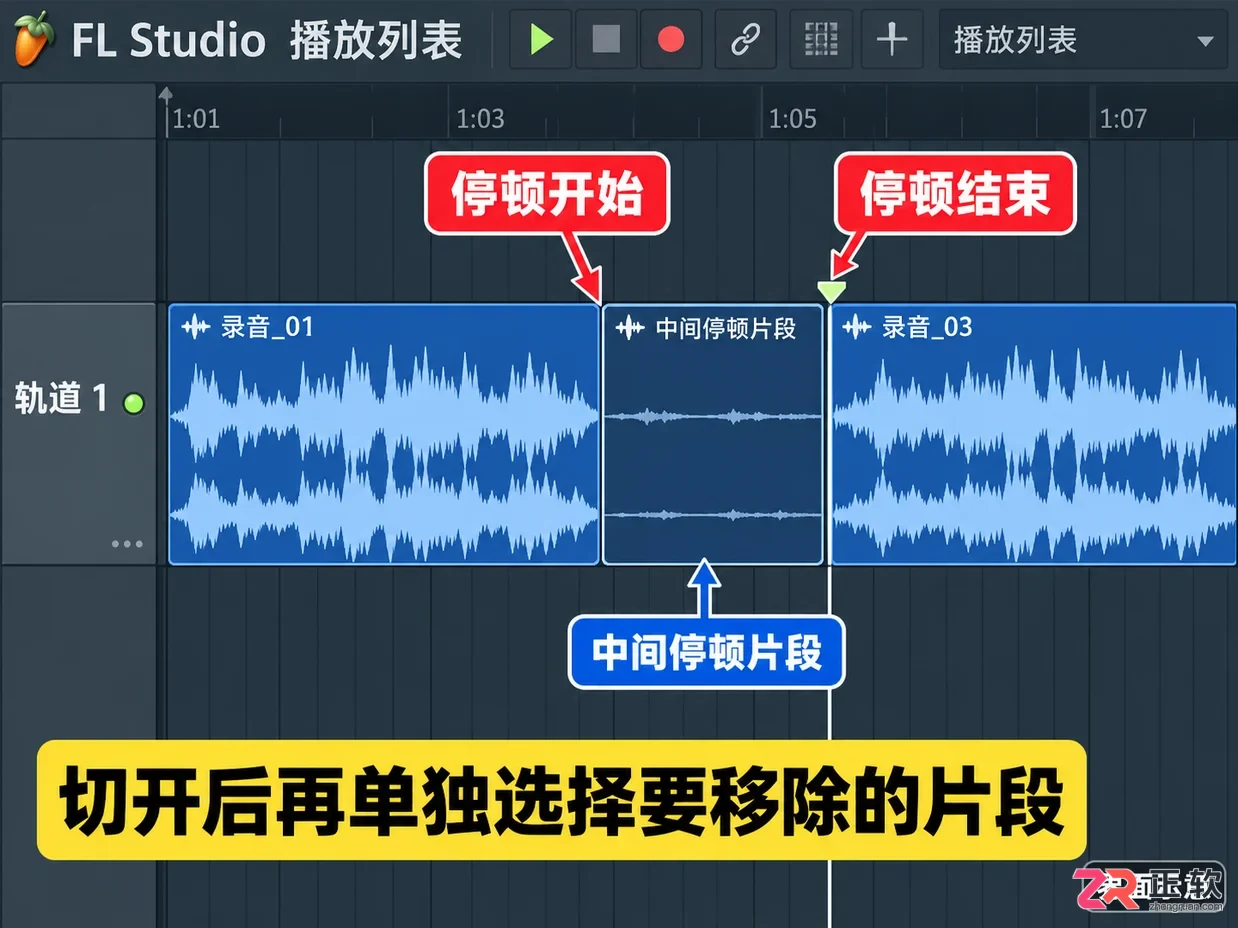 fl studio怎么切割音频 剪辑分段技巧