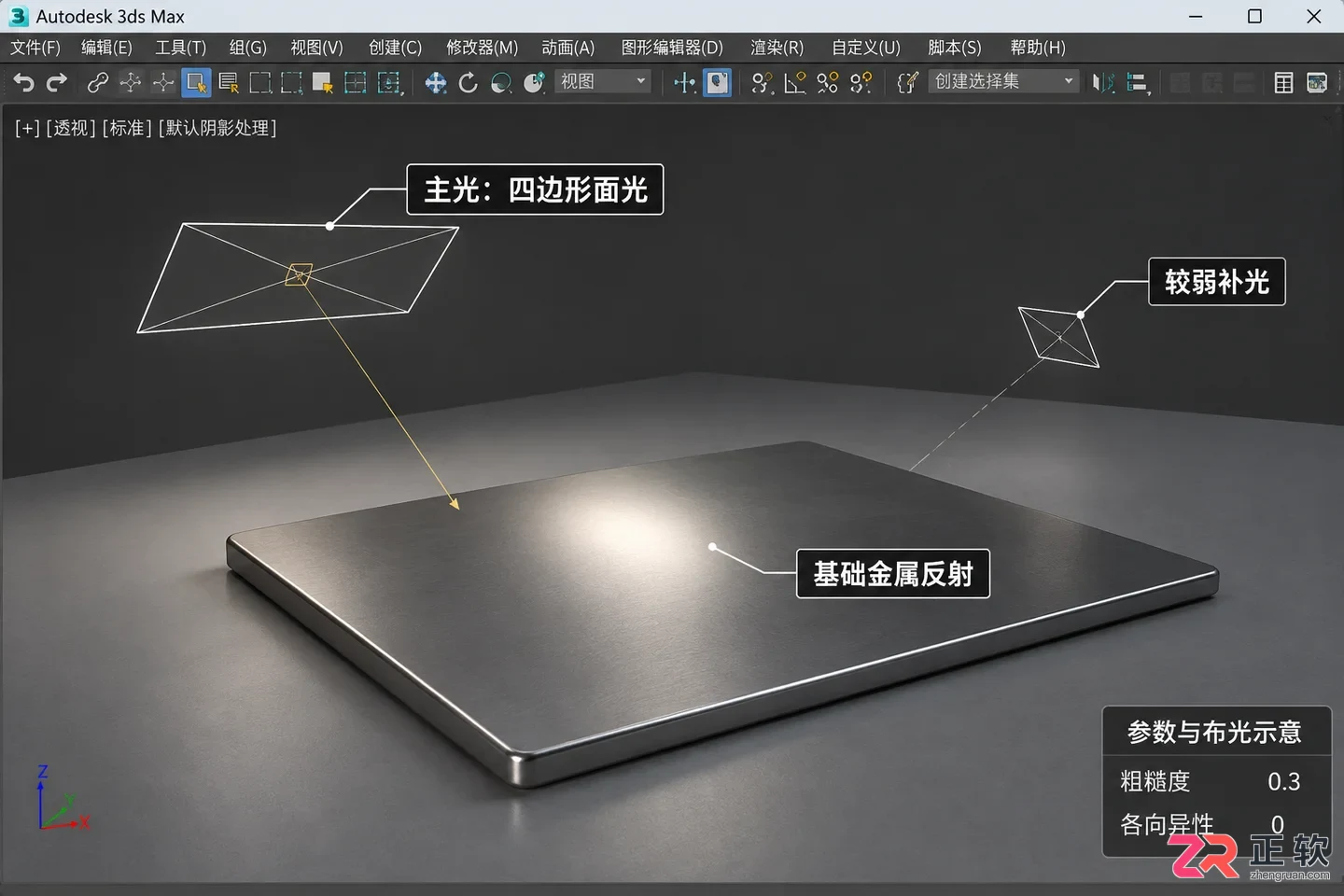 3DMAX拉丝不锈钢材质怎么操作