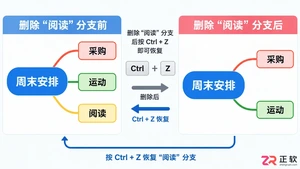 Xmind怎么撤回上一步 快捷操作技巧
