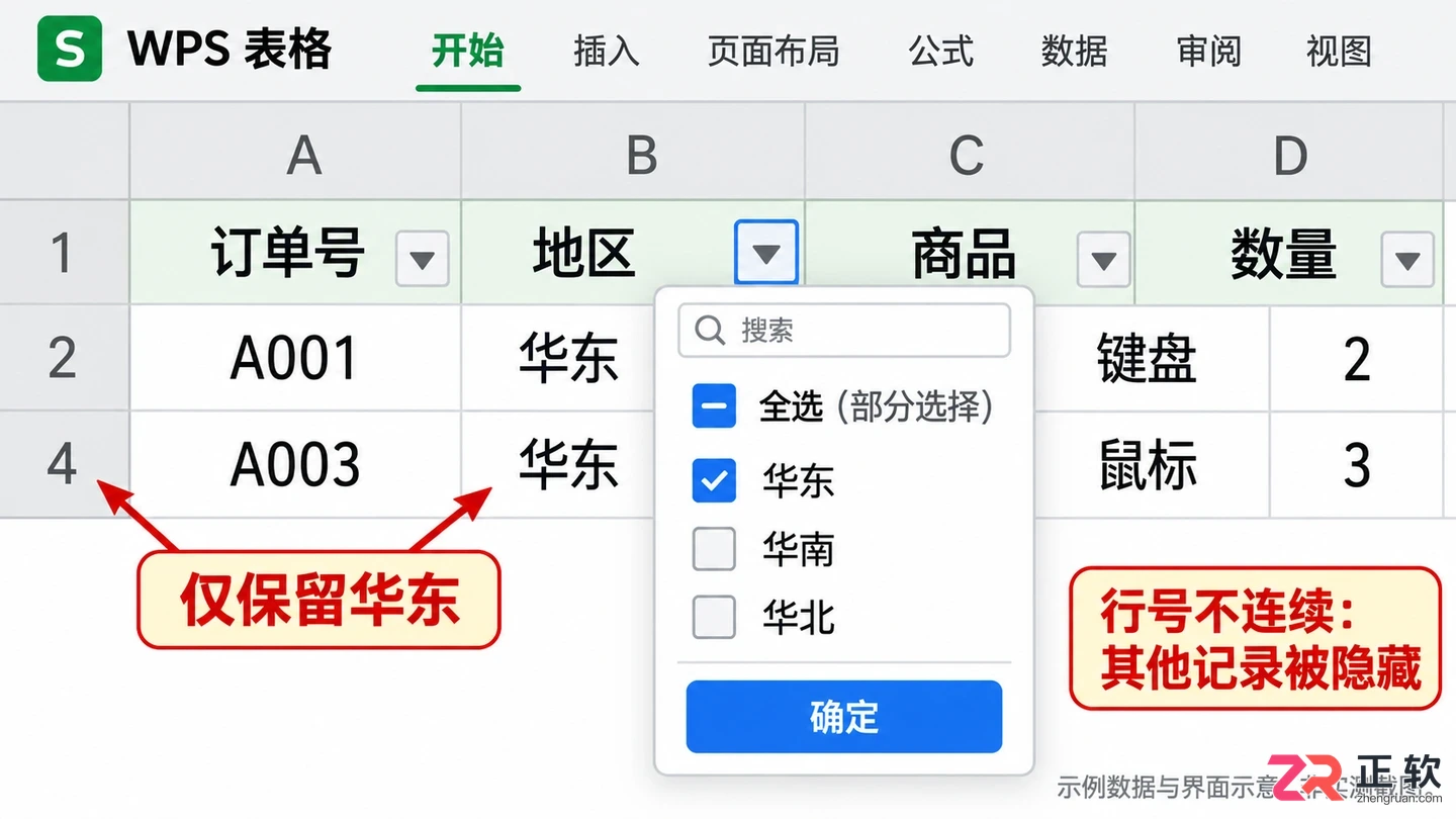 如何用WPSOffice2021打开自动筛选