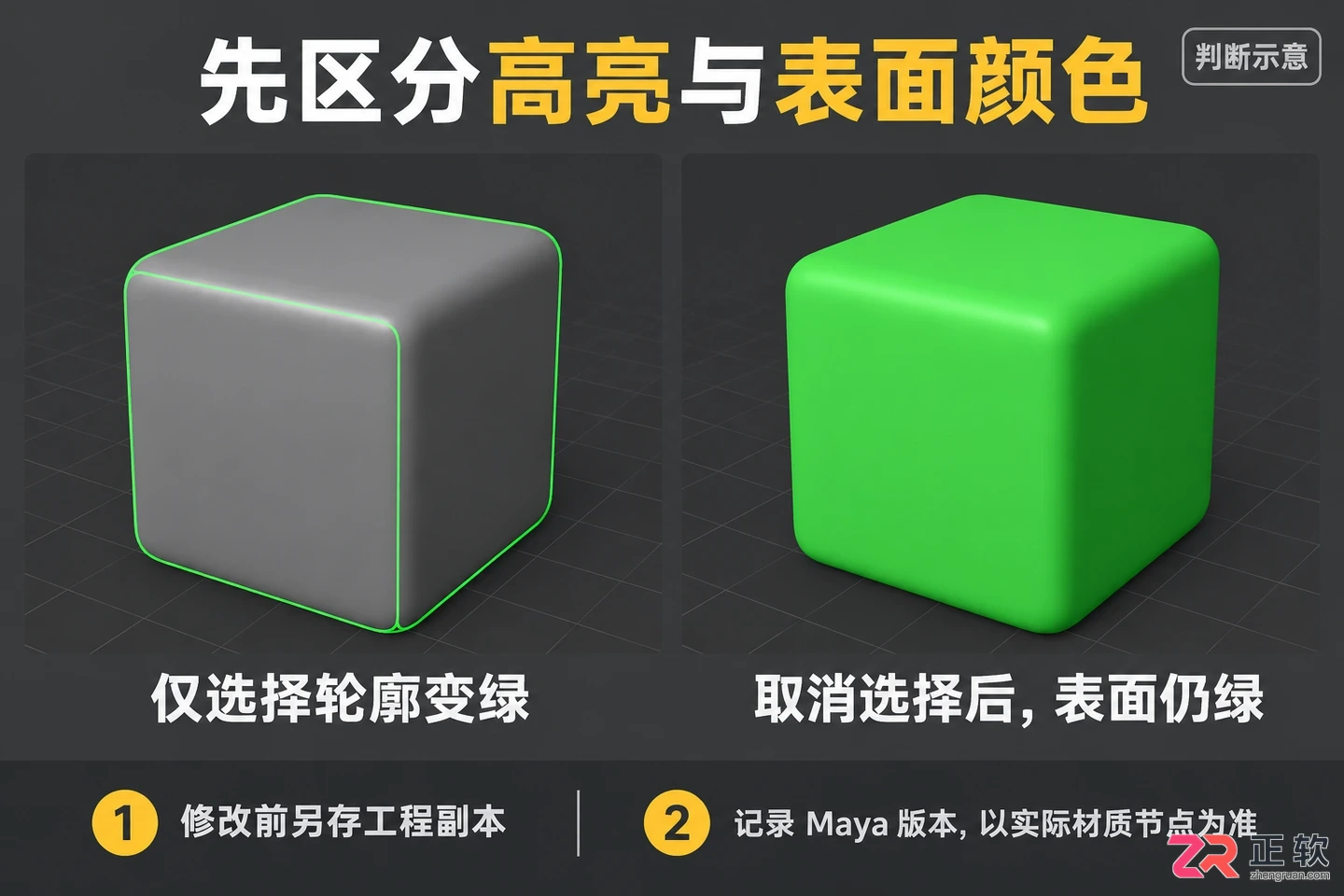 Maya默认材质球变绿怎么办