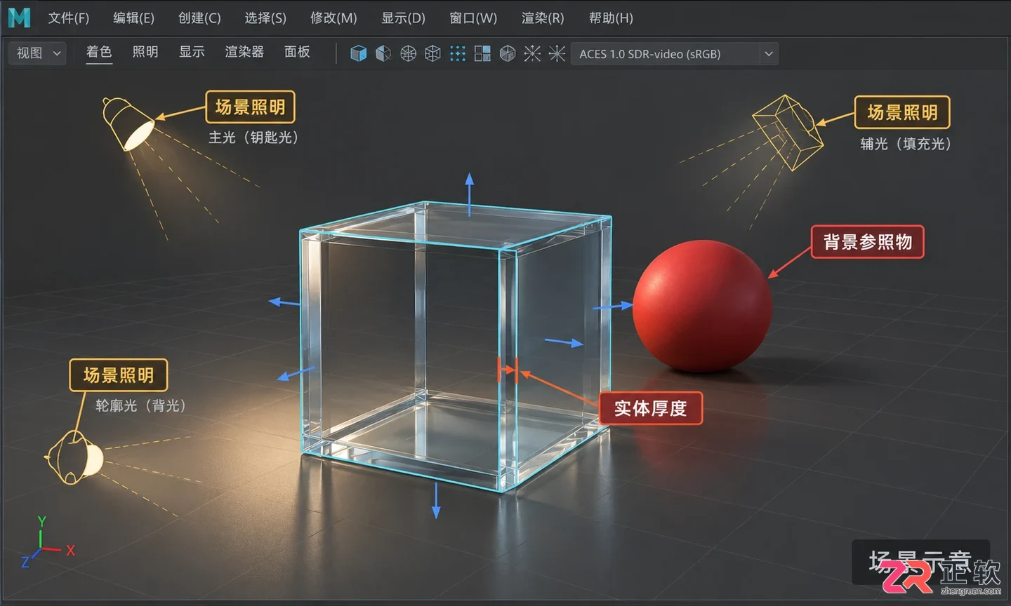 Maya玻璃材质怎么调