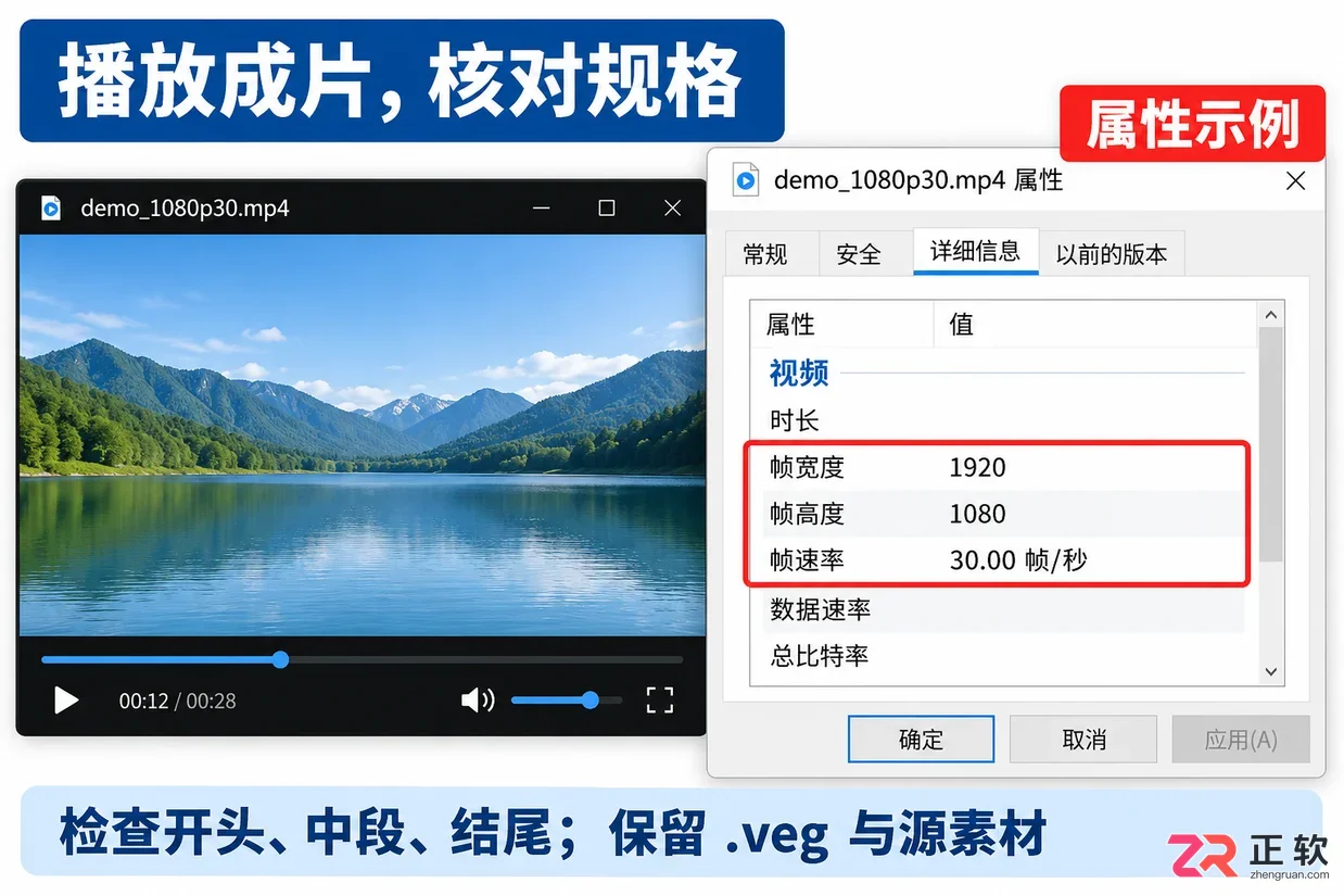 vegas怎么导出视频mp4 格式参数设置