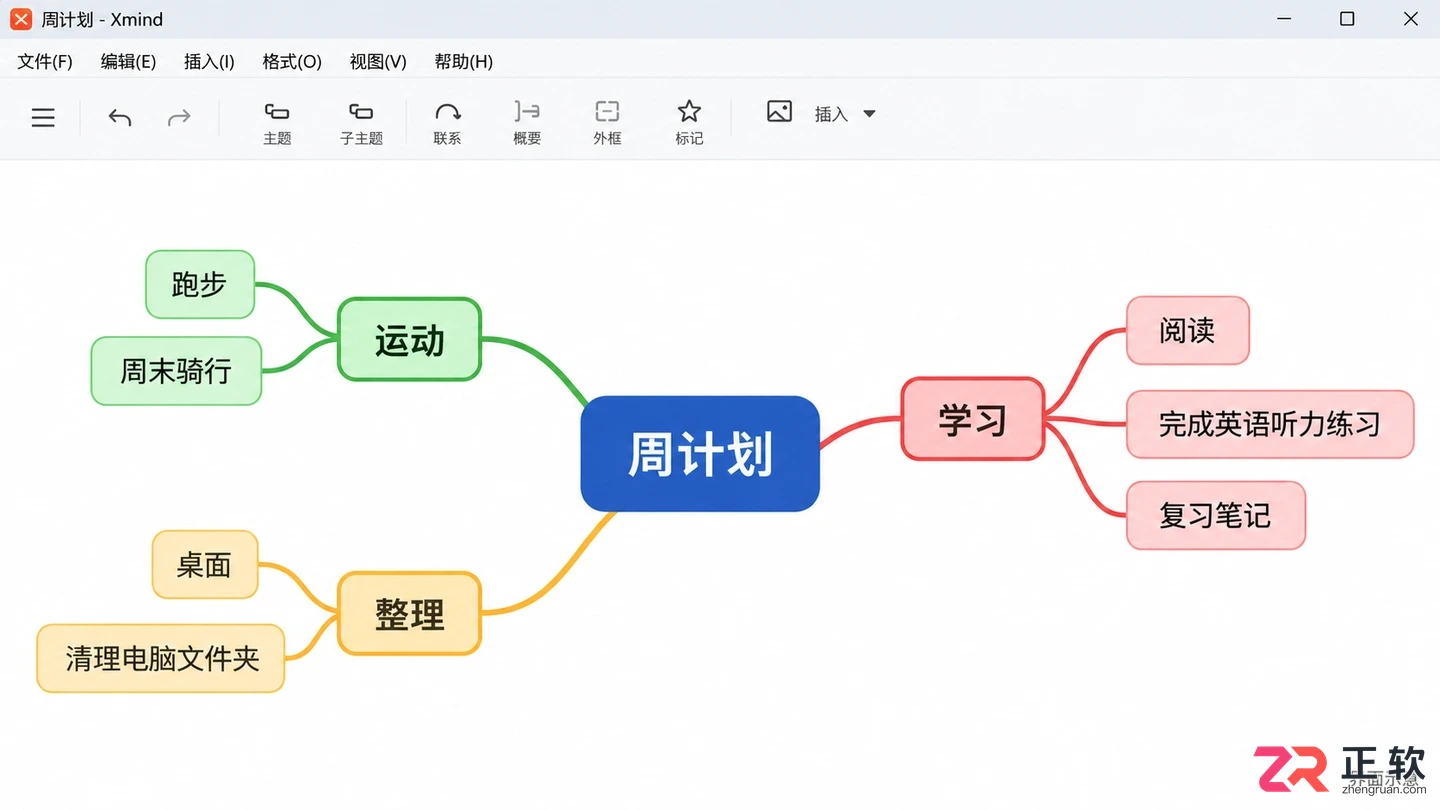 xmind怎么对齐子主题 布局调整技巧