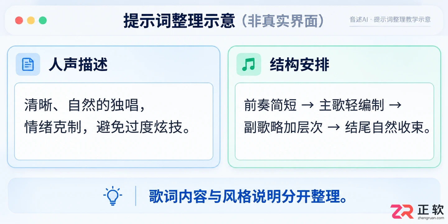 音述AI提示词写不好,怎么快速优化曲风描述