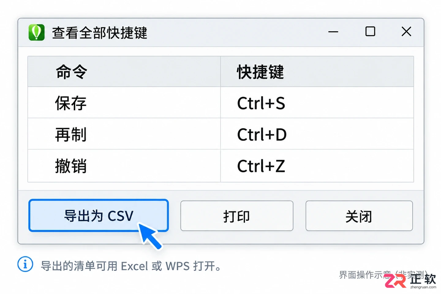 coreldraw快捷键大全汇总图表 高频按键快速查