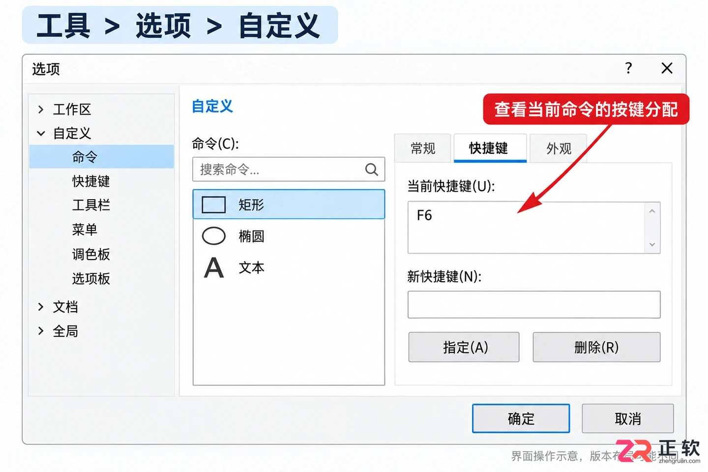 cdr快捷键大全表格 常用命令分类查询