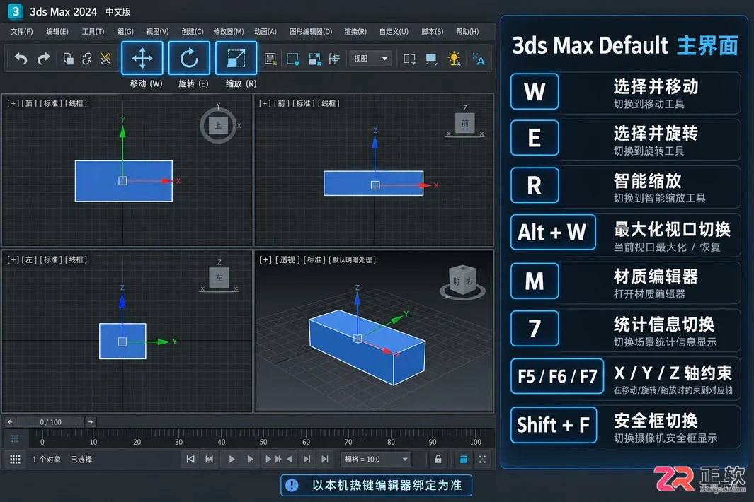 3DMax快捷键表格有哪些