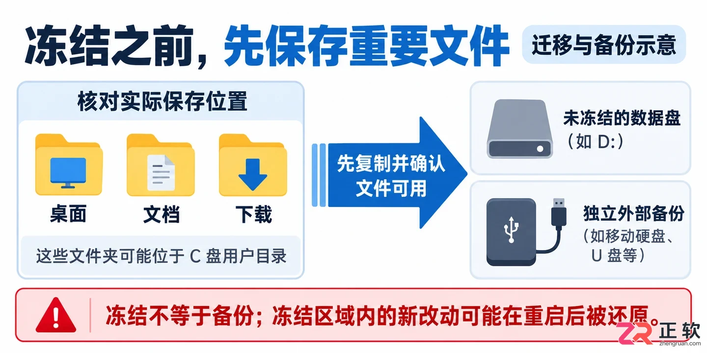 冰点还原怎么设置只保护c盘