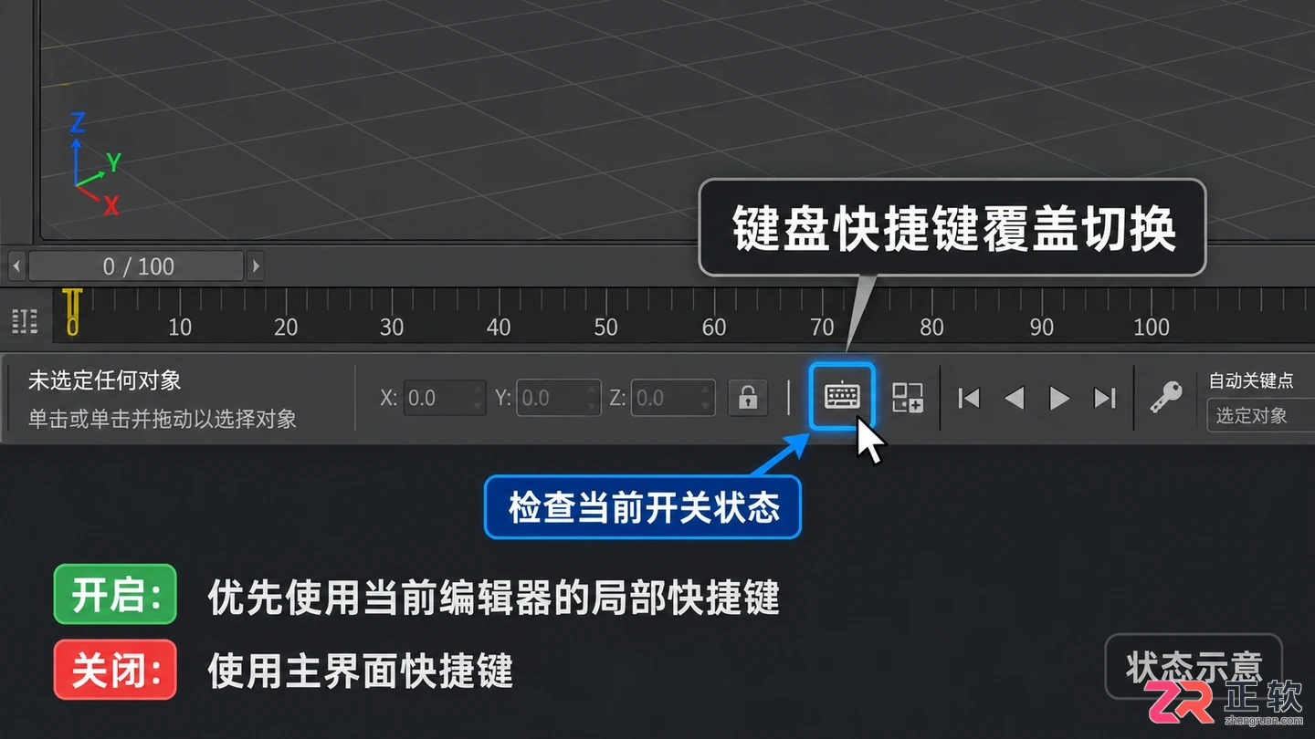 3DMax快捷键按了没反应怎么办