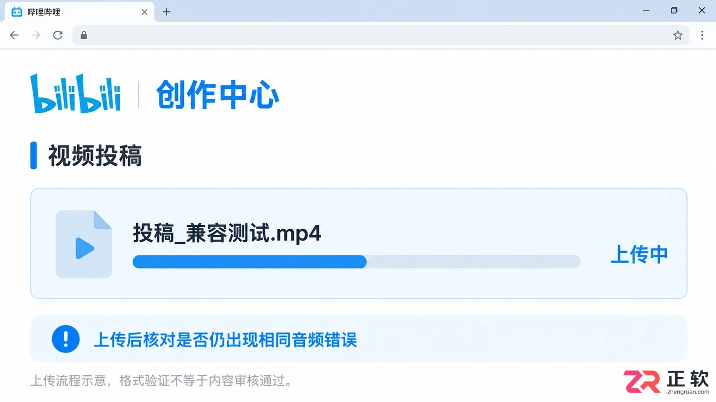 哔哩哔哩投稿音频编码不支持怎么转码