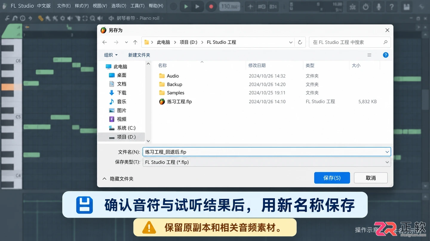 flstudio怎么退回上一步 撤销操作技巧