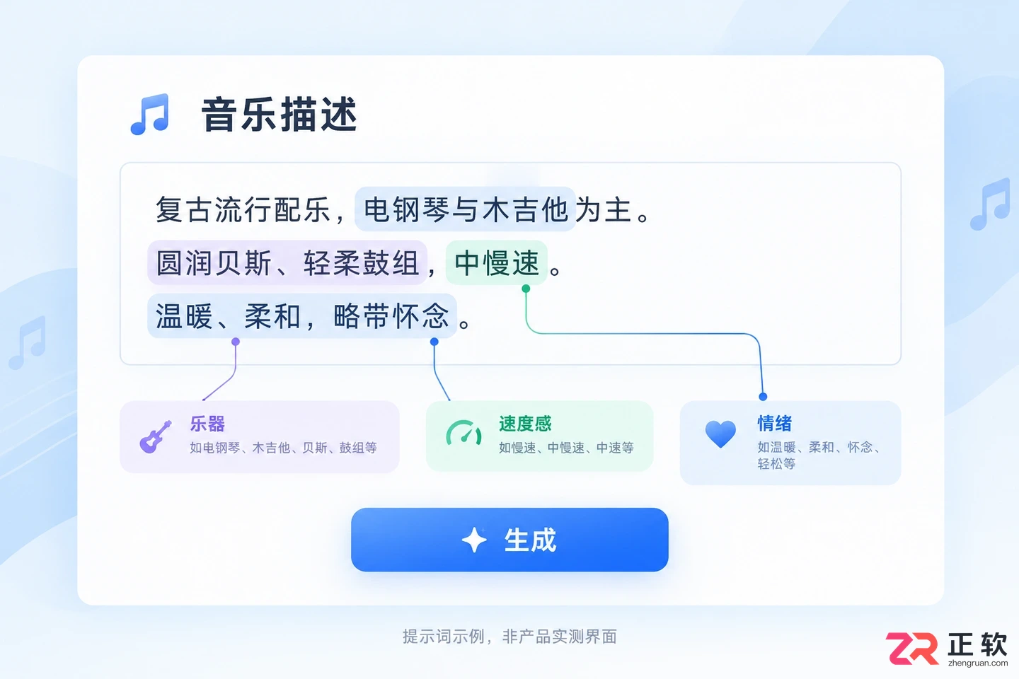 音述AI怎么创作怀旧复古风格音乐