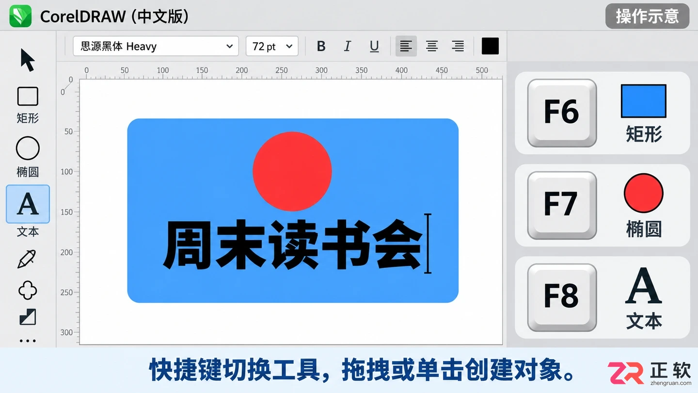 coreldraw快捷键常用表 绘图排版快速查询