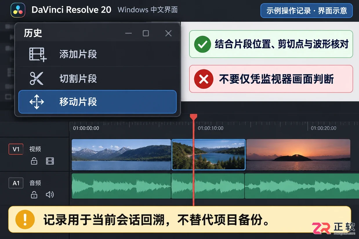 达芬奇剪辑怎么撤回 撤销操作步骤
