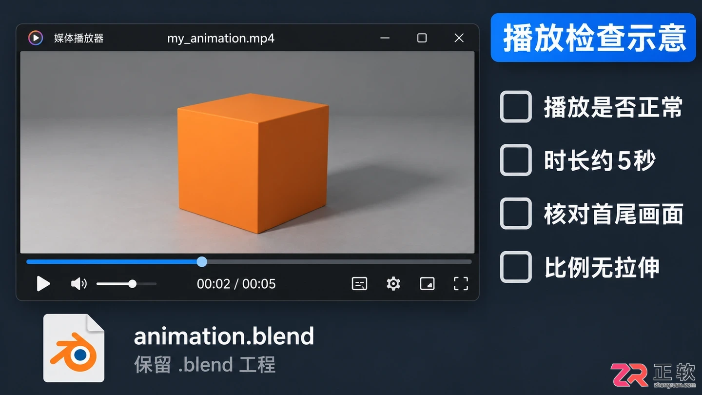Blender渲染动画怎么导出视频