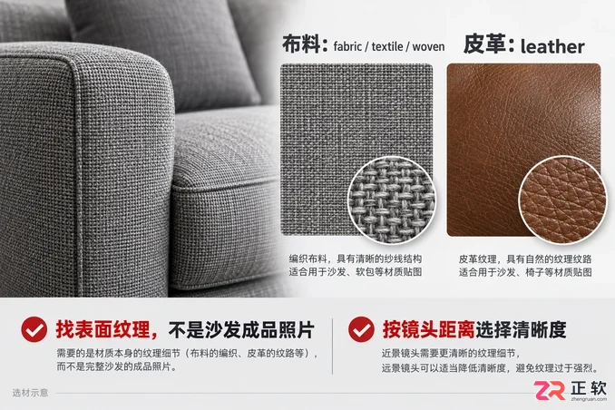 3dmax沙发贴图素材哪里找