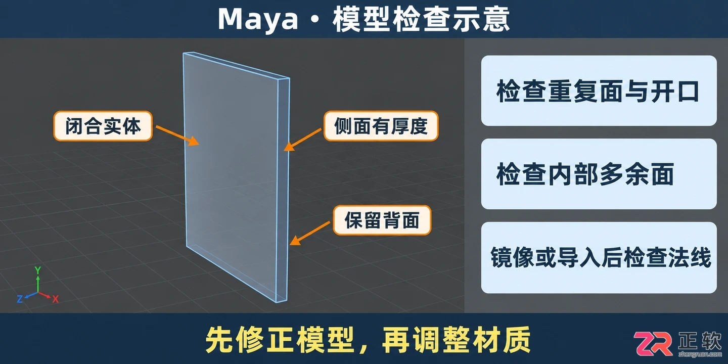 Maya玻璃模型怎么建