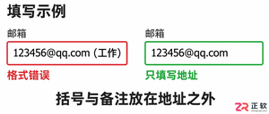 QQ邮箱地址书写时括号能不能添加