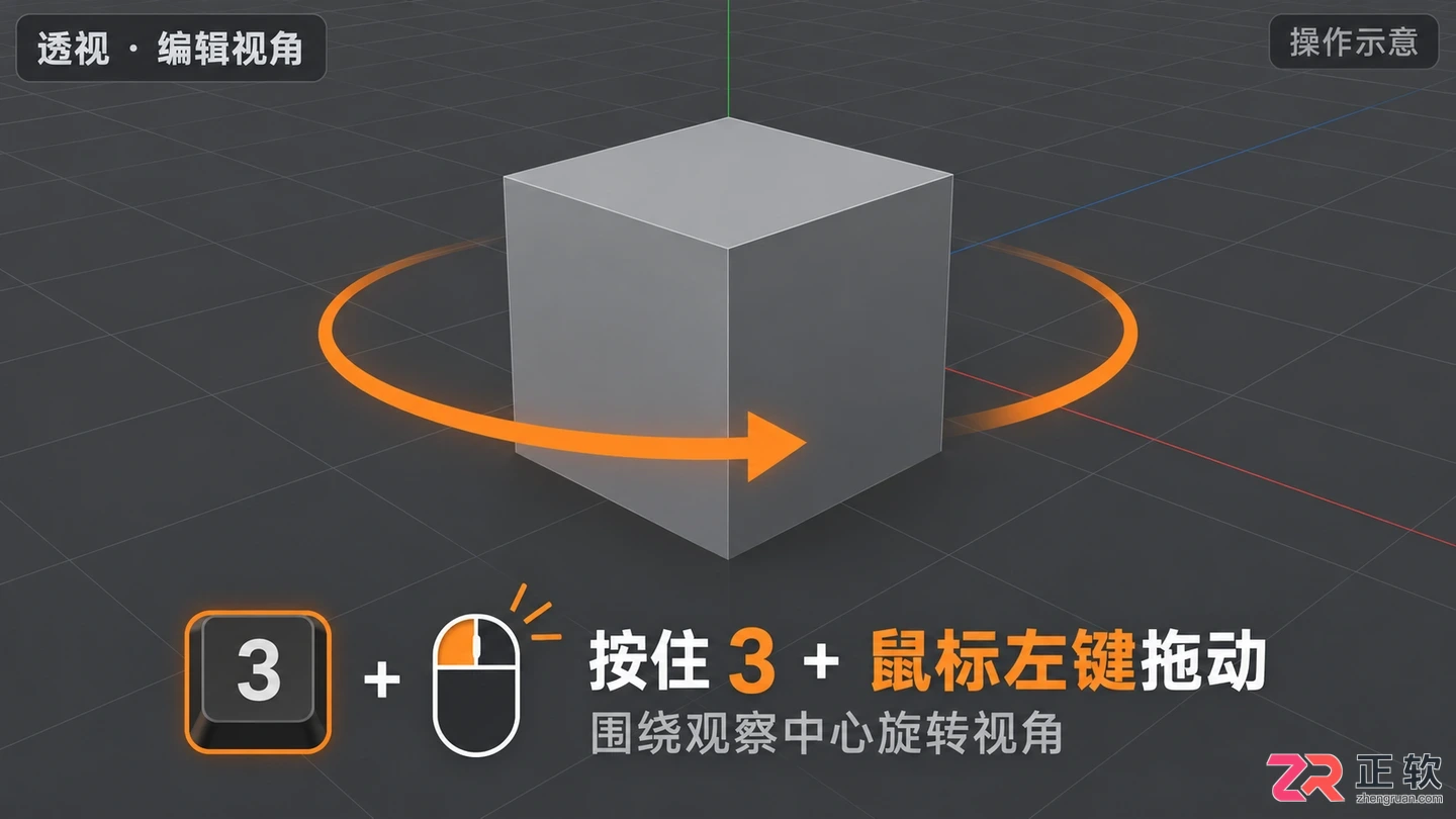 c4d怎么移动视角 视窗控制技巧