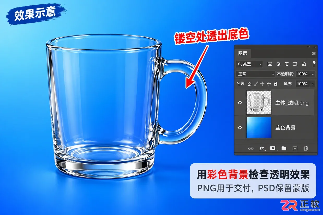 PS抠图后怎么单独保存图像
