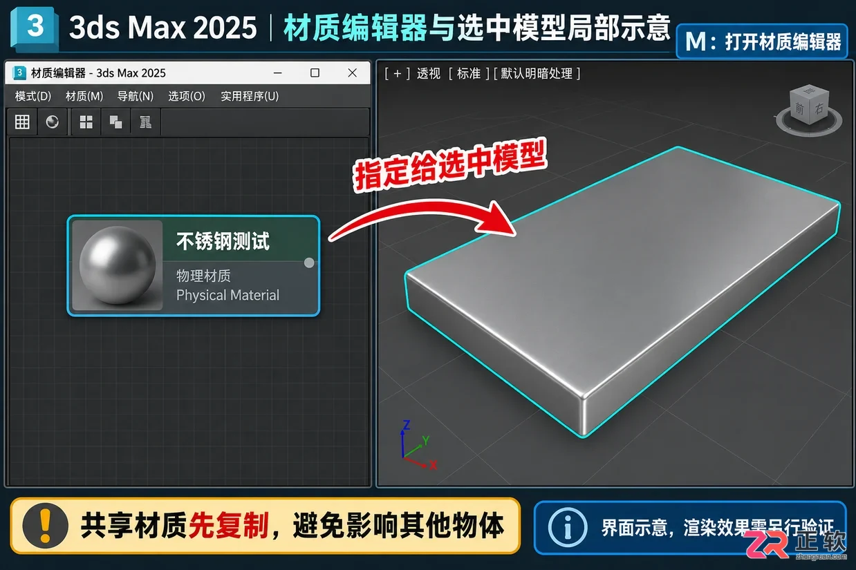 3dmax不锈钢材质怎么调节