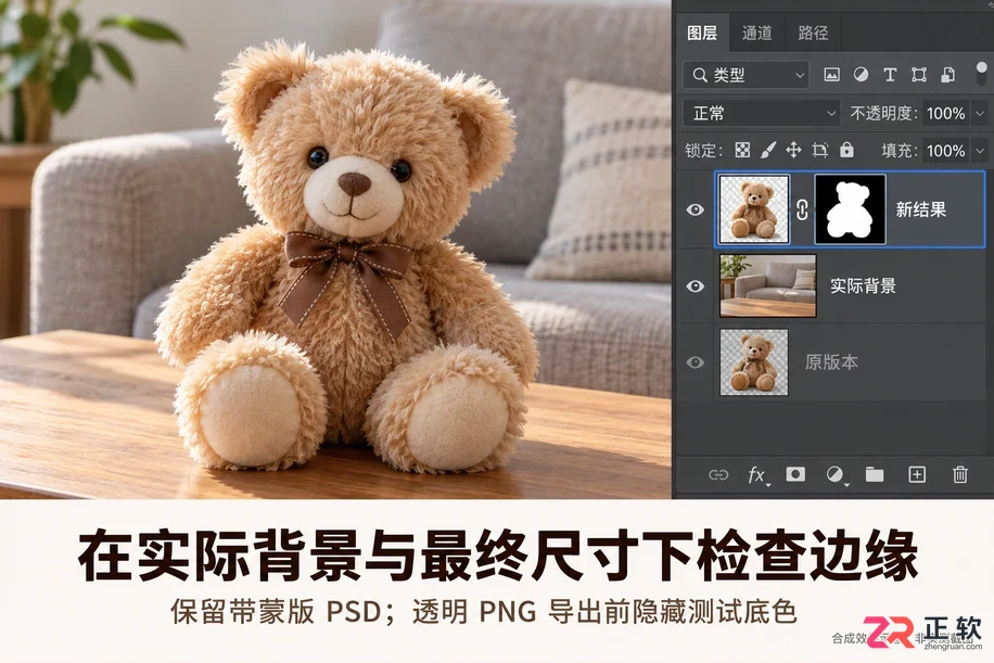 PS抠图边缘怎么处理自然