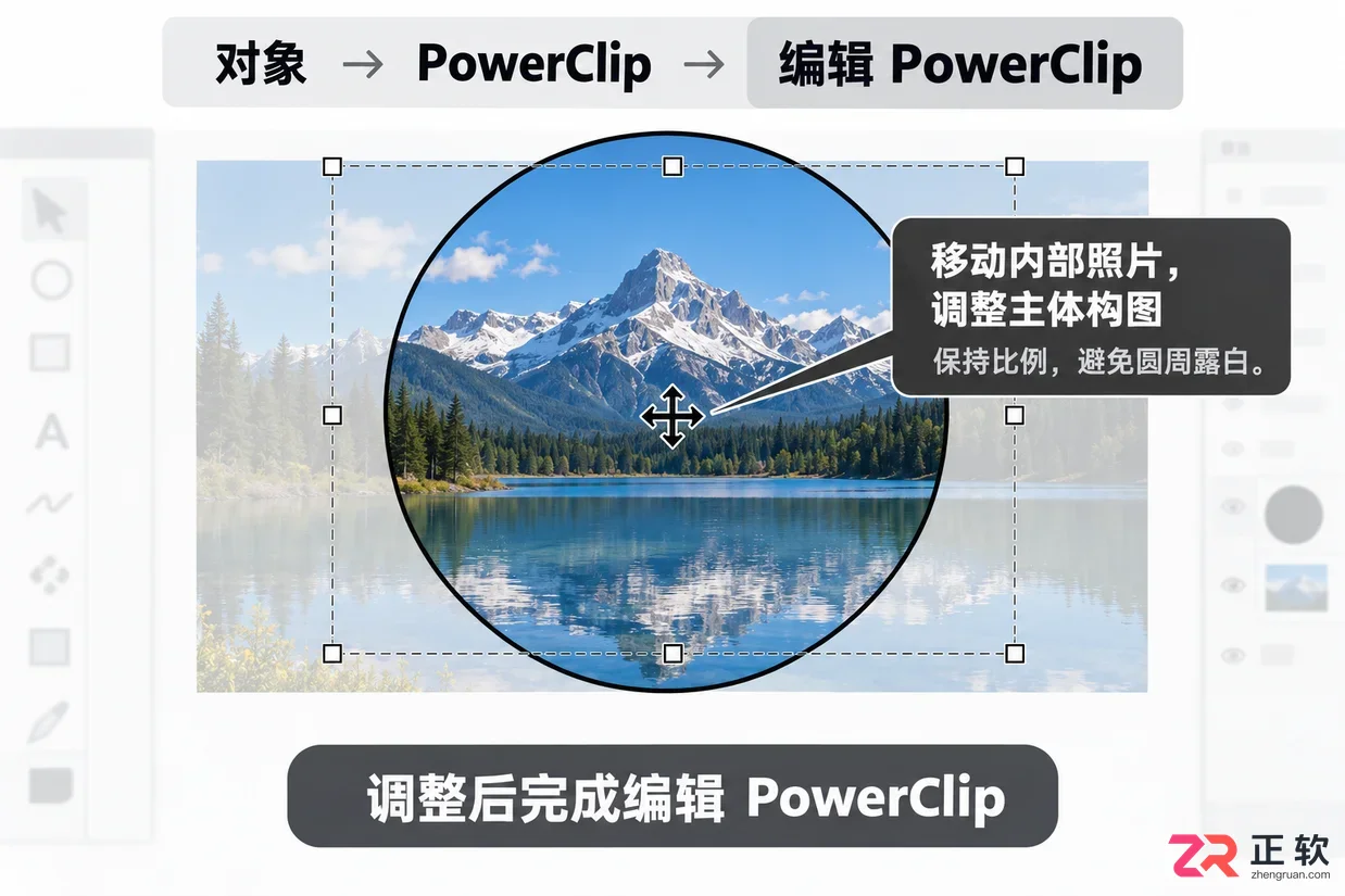 coreldraw怎么把图片放到图形里