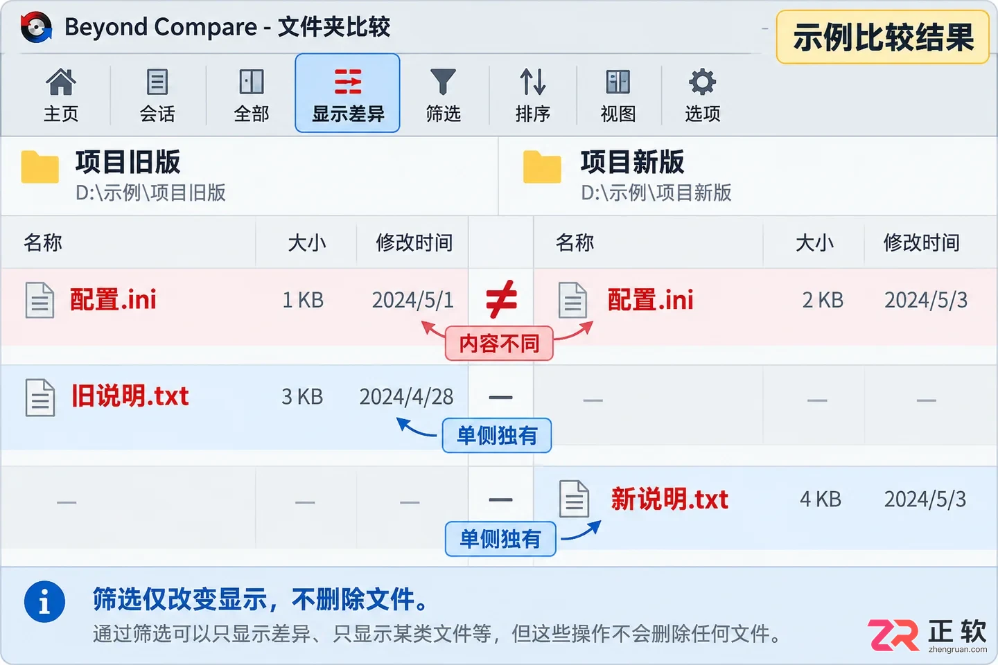 beyond compare怎么对比文件夹