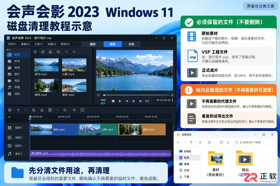 会声会影怎么清理缓存和垃圾