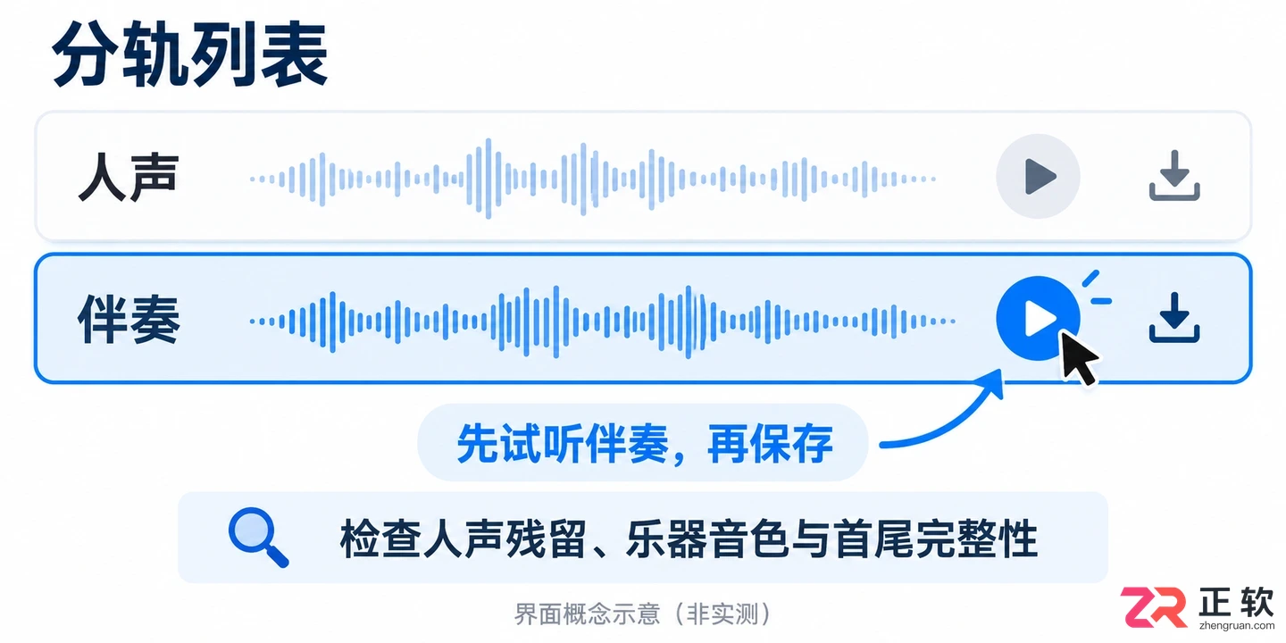 音述AI生成歌曲伴奏单独提取方法